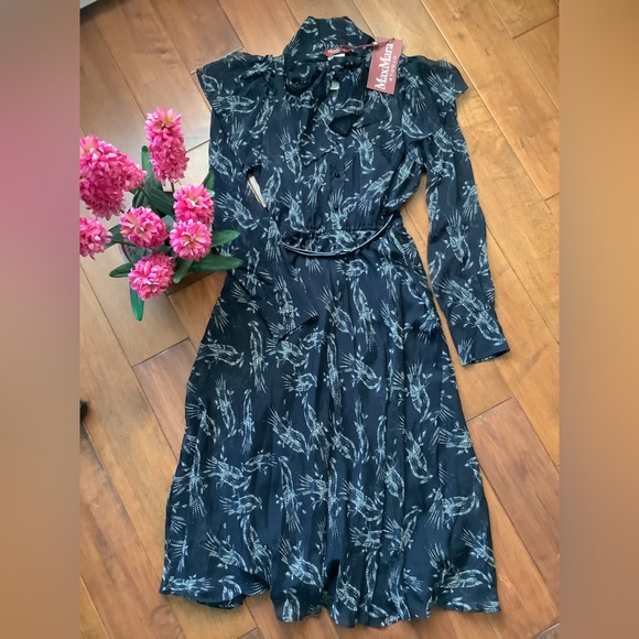 MAX MARA STUDIO Silk Midi Dress - Picture 4 of 8